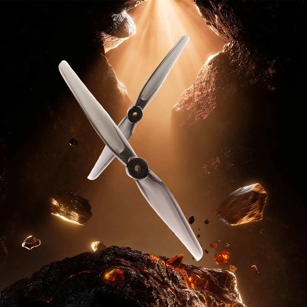 HQProp 4 Paar 8050 8X5 Hellgrau (4CW+4CCW) Polycarbonat 2-Blatt 8-Zoll-Propeller 5mm Schaft für FPV Freestyle Long Range DIY – Detail 11