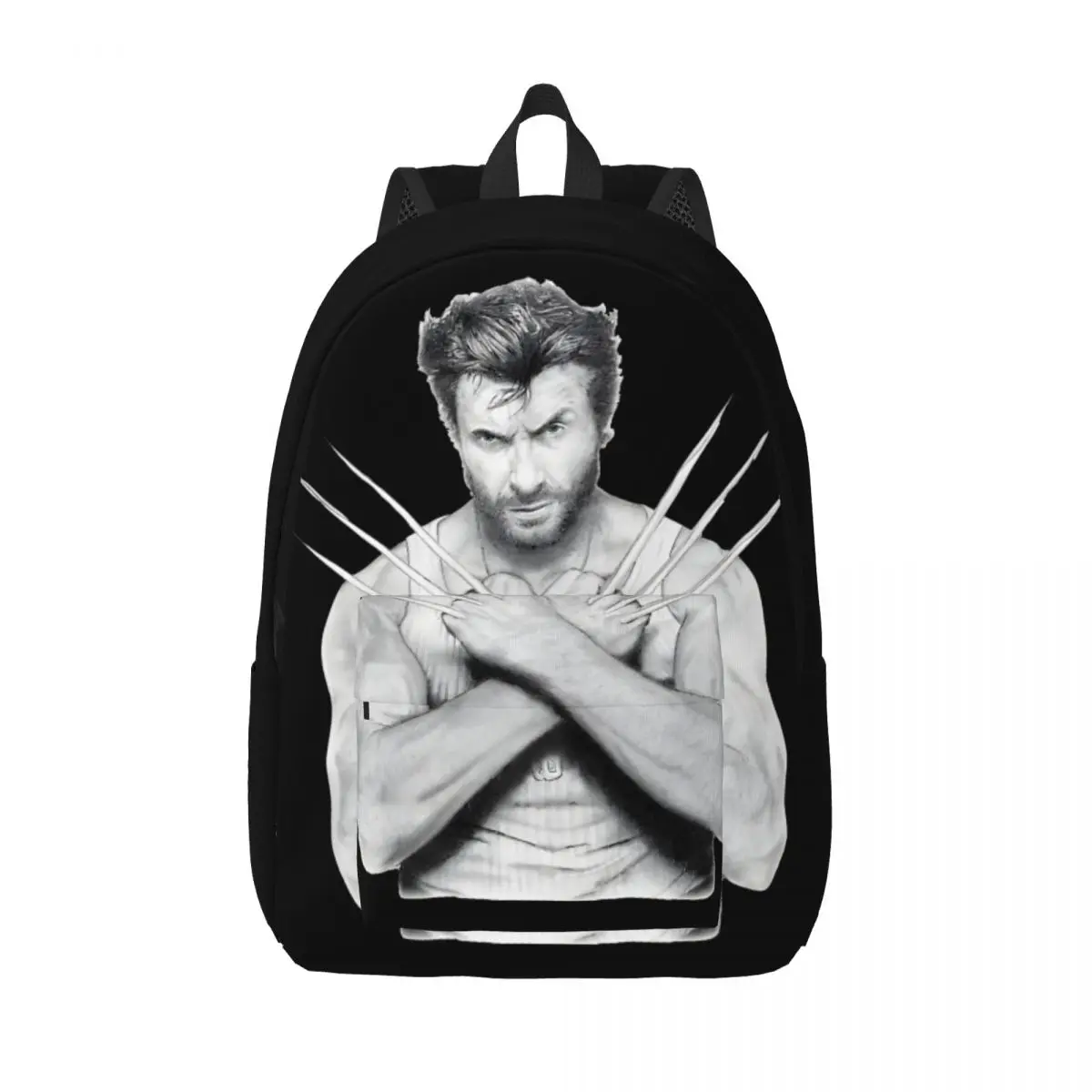 Hugh Jackman Wolverine Handbag Deadpool And Wolverine Office Workers Personalised Hiking Birthday Gift Retro Washable Bookbag