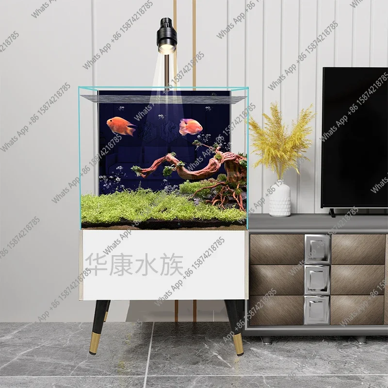 

G-MX Ультра-белый стеклянный резервуар для гостиной, креативный ландшафтный дизайн малого и среднего размера, оригинальный южноамериканский экологический дизайн