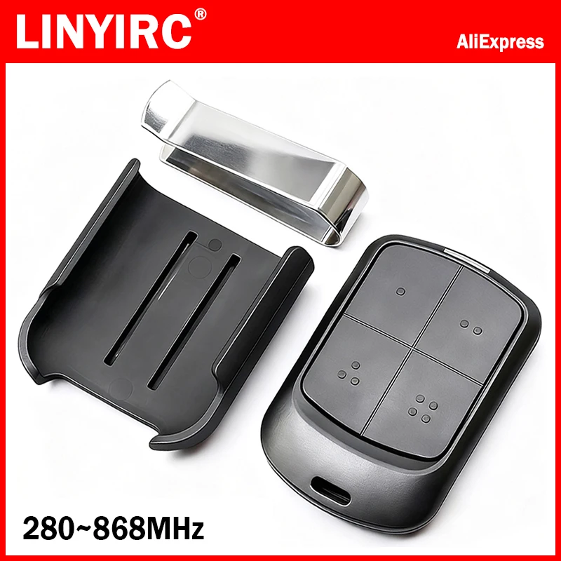 Multifrequency Garage Door Remote Control Duplicator 280MHz-868MHz Electronic Gate Control Clone Variable Code Grabber With Clip