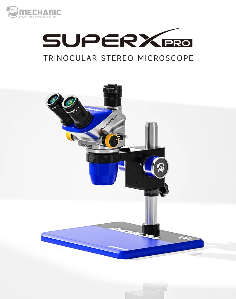 SPACE X Pro-B11 Trinocular Microscope 6.5-52X Zoom