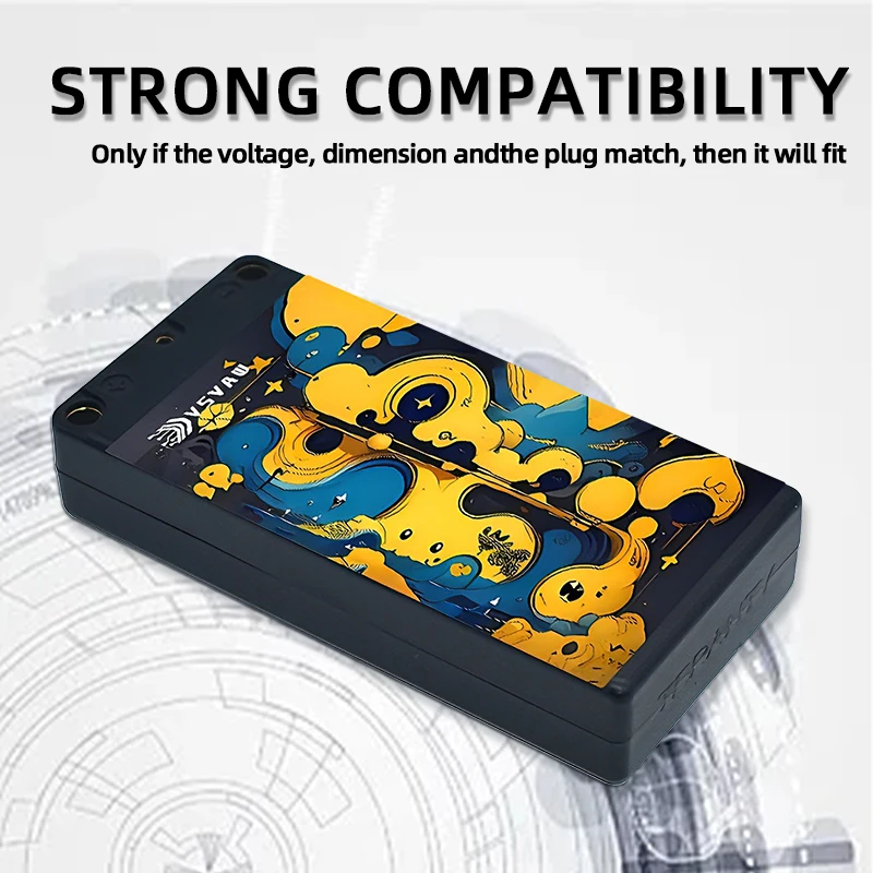 VSVAW 2S 7.6V HV 리포 배터리 4600mAh 100C 하드 케이스 XT60 플러그 포함 RC 자동차 보트 트럭 탱크 차량 트러기 버기 익스팬드 랠리용