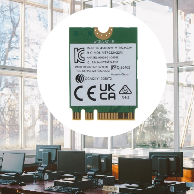 MT7922 Tri-Band WiFi 6E Card 802.11ax Wireless NGFF M.2 WiFi Card for Windows Dropshipping