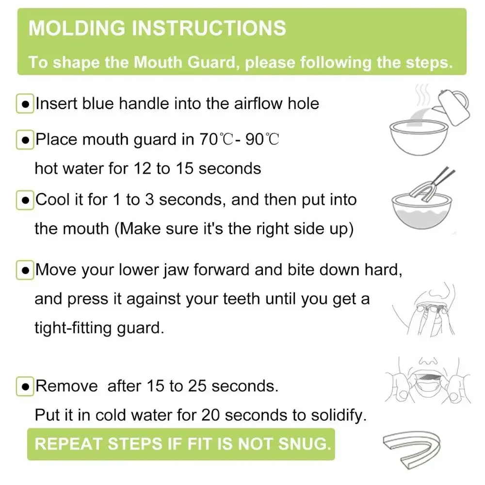 Gum Shield for Stop Grinding Teeth & Snoring 2-in-1 Anti Snoring Devices Snore Stopper for Better Sleep