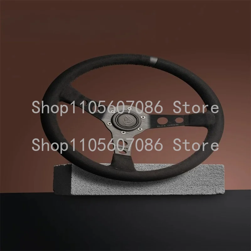 Suitable for MOMO 14 Inch Deep Concave Modified Steering Wheel Quick Release Steering Wheel Emulator Racing Car view 4