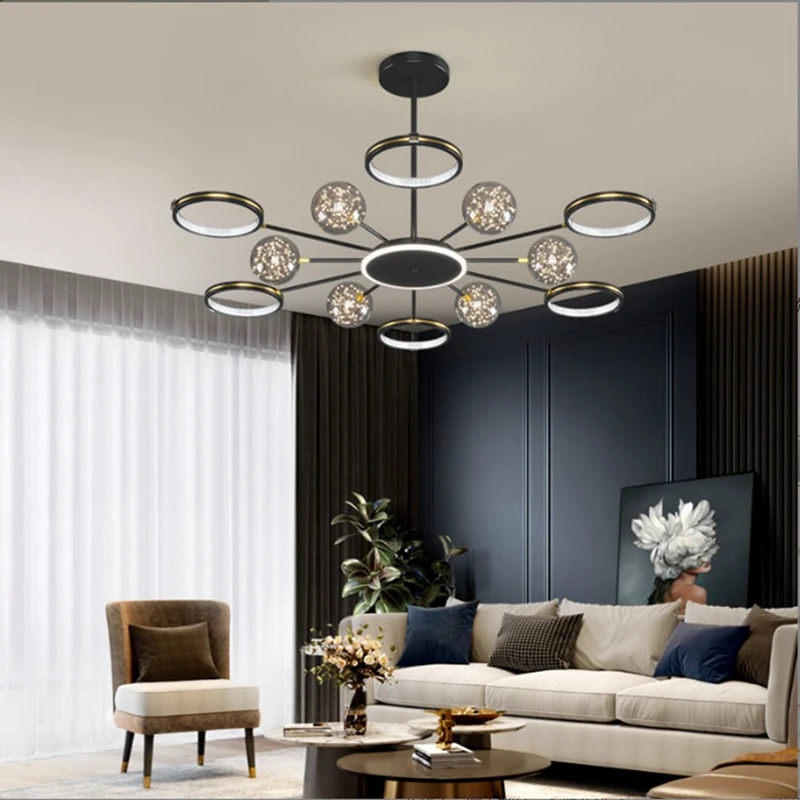 Luxury Gypsophila Light Living Room LED Chandelier Modern Dining Bedroom Ceiling lamp 2022 New Interior Lamps And Lanterns