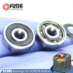 10PCS 623RS 624RS 625RS 626RS 627RS ABEC-5 Double Sealed Ball Bearings F695RS For VORON Mobius 2/3 3D Printer Mobius Camera