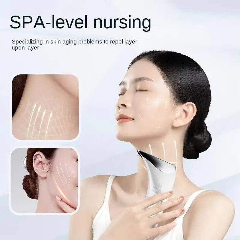 Masseur de lifting du cou à microcourant EMS, raffermissant, réduction des rides, rajeunissement de la peau, tonifiant du visage, dispositif de beauté, soins de la peau