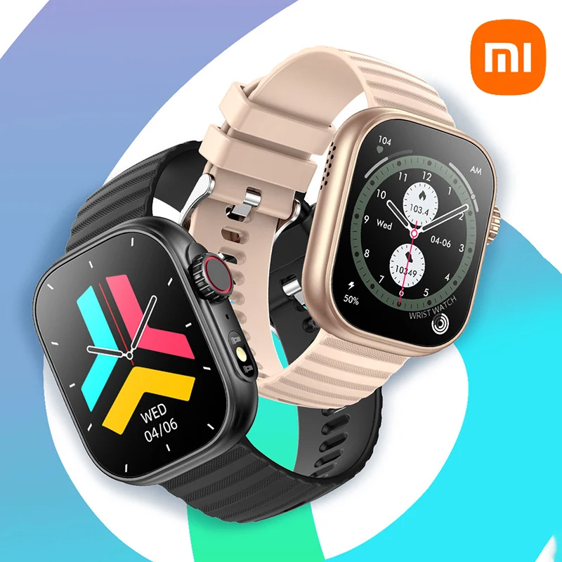 Xiaomi New Watch Smart Watch NFC Men Women GPS Track Bluetooth Call BT Music Games Wireless Charging SmartWatch For Android lOS