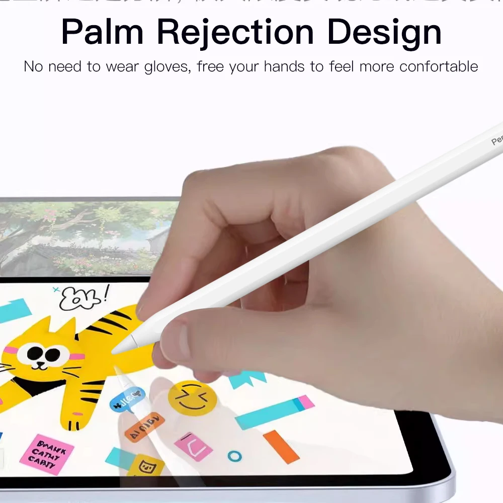 Pióro Apple Pencil 2 z magnetycznym ładowaniem i funkcją Palm Rejection do iPada Air 7 5 4 Pro 11 10.9 Mini 6, akcesoria do iPada Pencil