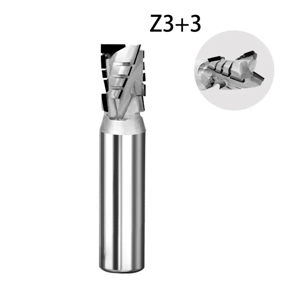 Vsharp Diamond Compression Spiral Milling Cutter PCD Corn End Mill Engraving Slotting CNC Tool for Silicate Board MDF Solid Wood