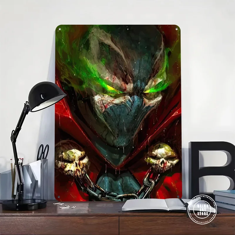 Spawn Poster Customized Wall Art Vintage Metal Signs Retro Tin Plaque for Man Cave Bed Room Decoration Cozy Bathroom Decor House