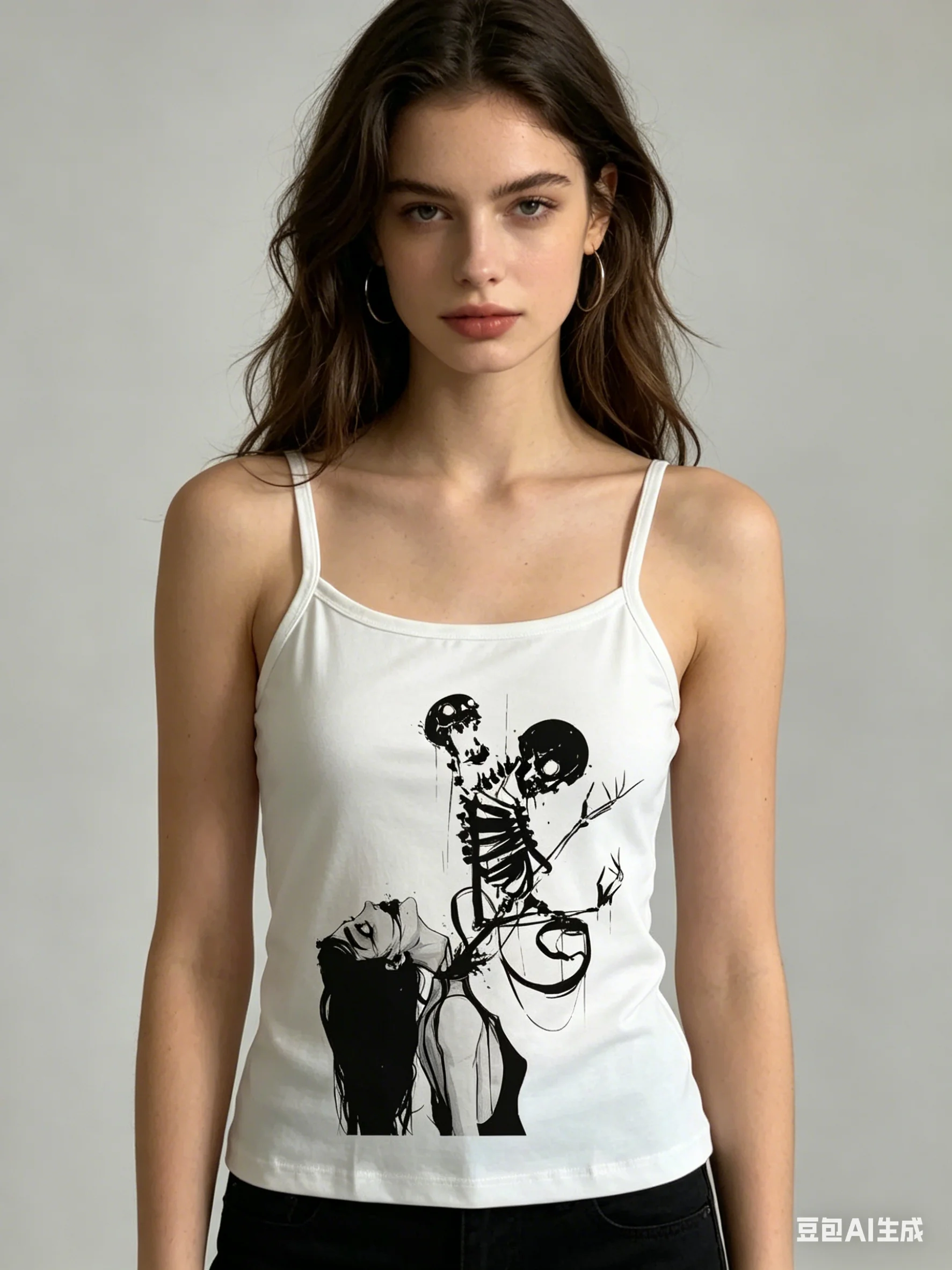 Summer Beach Vacation Print Sexy Slim Fit Backless Wrap Chest Tank Top Polyester Fabric Spicy Girl Holiday Wear