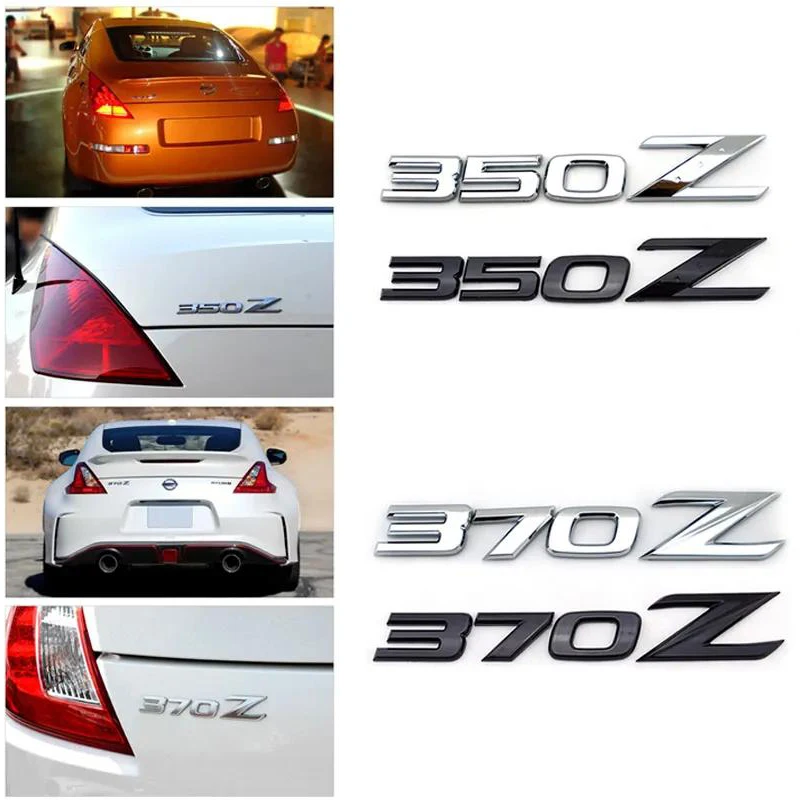 1 Pieces Aluminum Alloy / ABS  Fairlady  350Z/370Z Chrome/Black Stickers Car Auto Emblem Badge