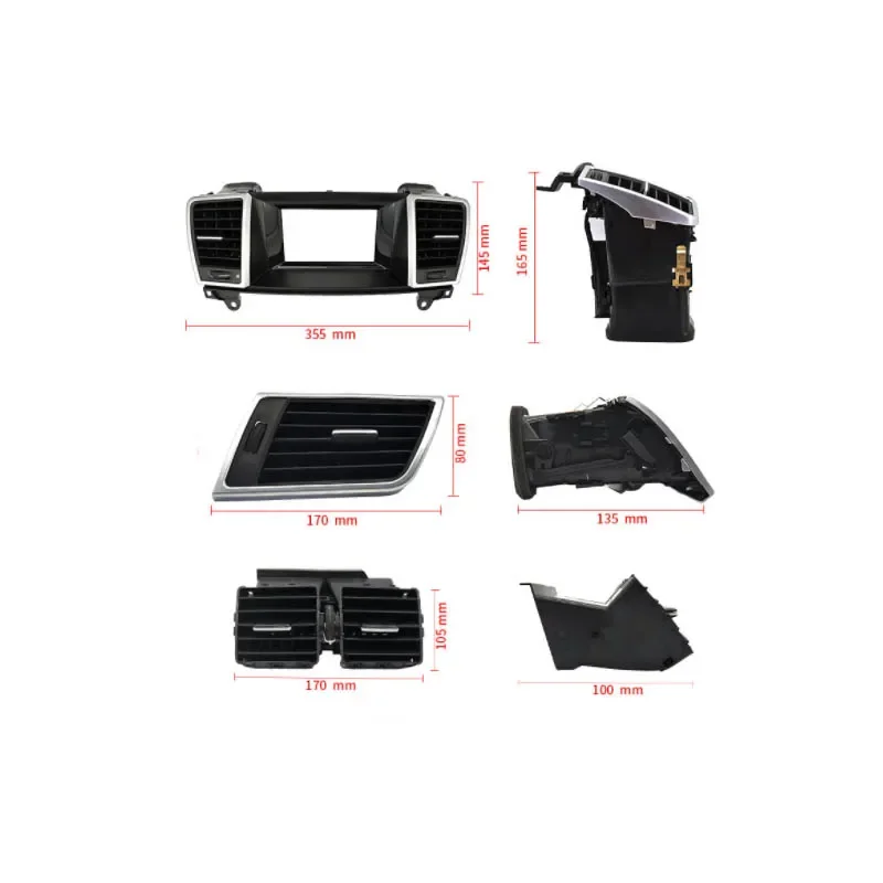 لمرسيدس W166 W292 مكيف هواء للسيارة التيار المتناوب تنفيس مصبغة المخرج الجمعية الكاملة لبنز ML GL GLE GLS الفئة 2012-2019 #2
