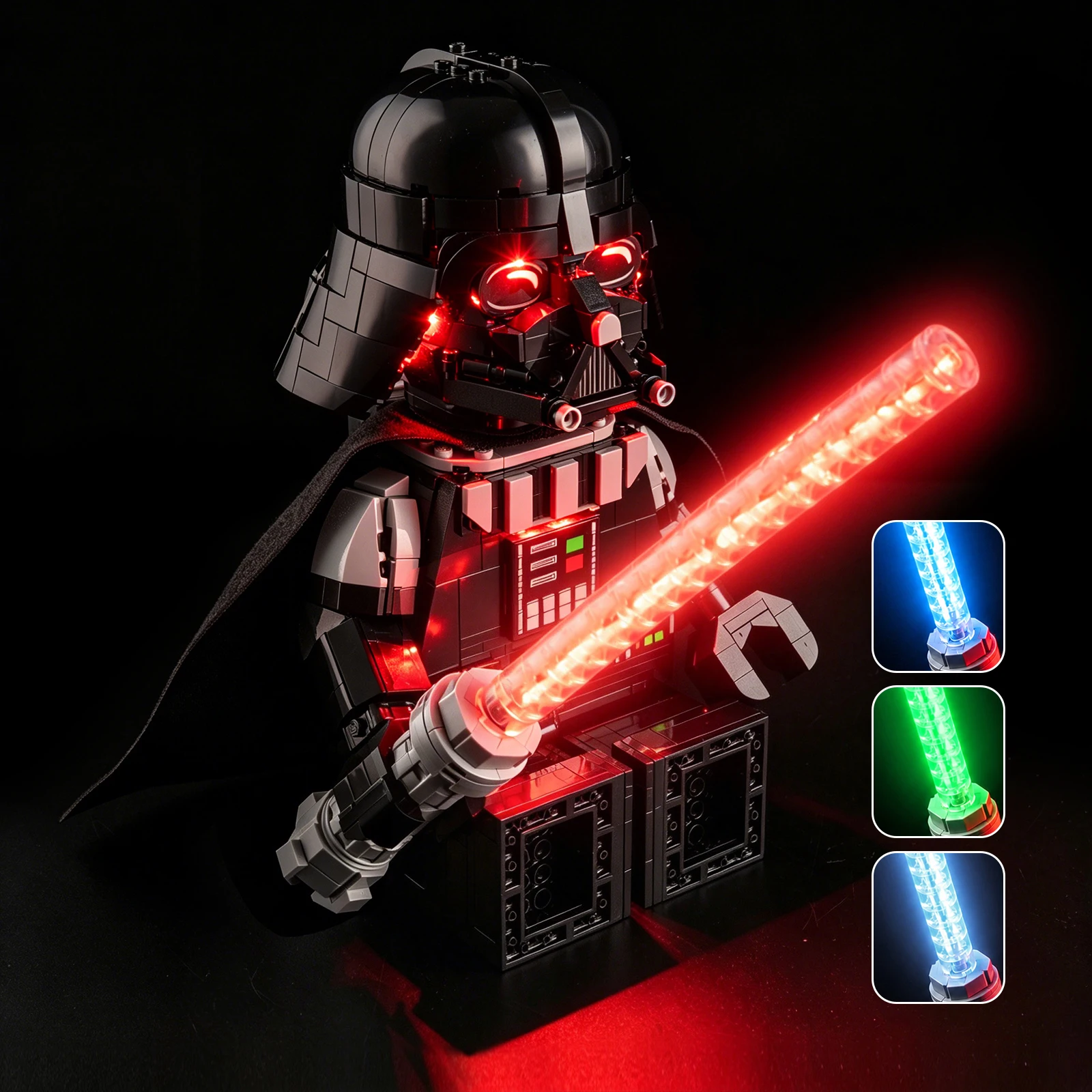 Kyglaring LED Light Kit Suitable for Lego Up-Scaled Darth Vader™ Minifigure 75461 Building Blocks Not Include Lego Building