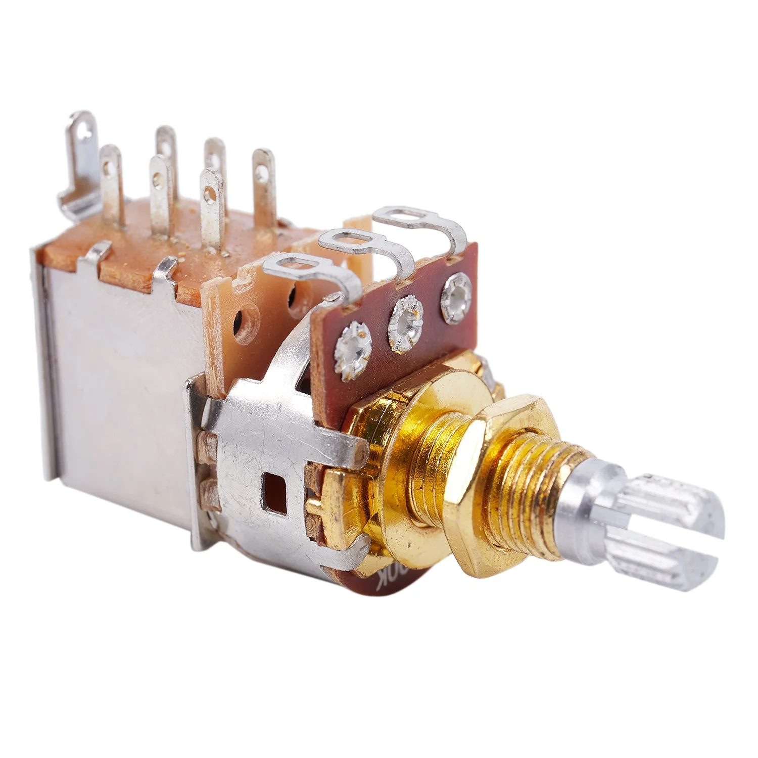 실용적인 기타 포트 500K 짧은 분할 샤프트 오디오 테이퍼 푸시/풀 전위차계