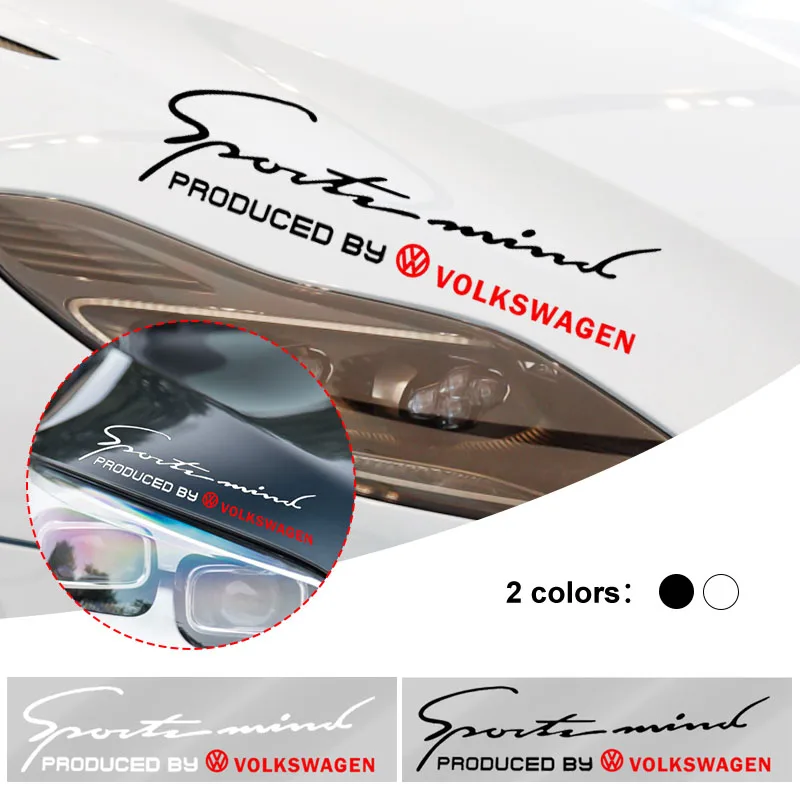 

Car Front Head Light Eyebrow 3D Sticker Decorator Engine Hood Sport Design for VW Sagitar Lamando Jetta Magotan POLO