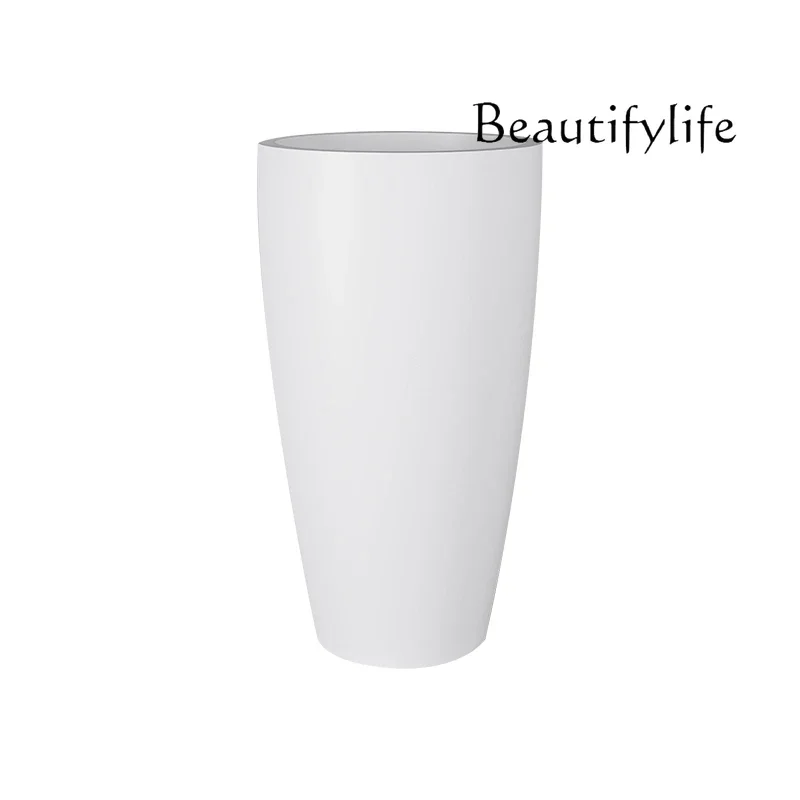 X36 Integrated Floor-to-ceiling Artificial Stone Washing Basin, Bathroom, Round Washing Table, Column Basin.