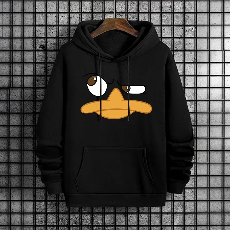 

Funy Cartoon Duck Men Hoodies Male Trendy Casual Autumn Winter Style Hoody 2025 Streetwear Fashion Hip Hop Hooded Sweatshirt