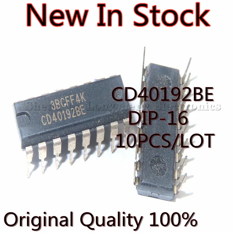 Chip cd40192be cd40192, contador e divisor de chip dip-16