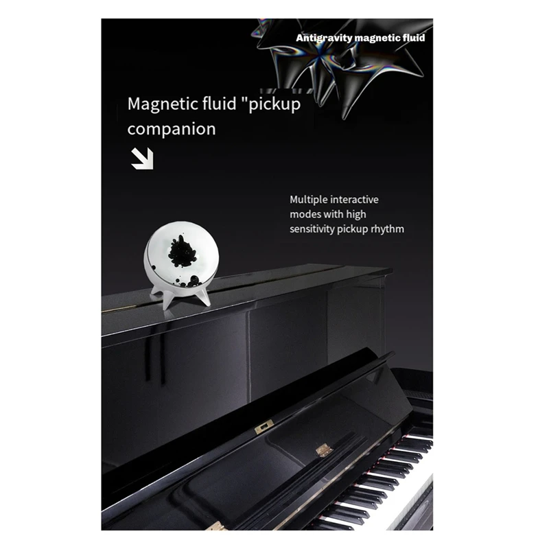 

Magnetic Fluid Pickup Music Rhythm Light - Visualized Desktop Ornament,Home Decoration Speaker Sound Partner Light