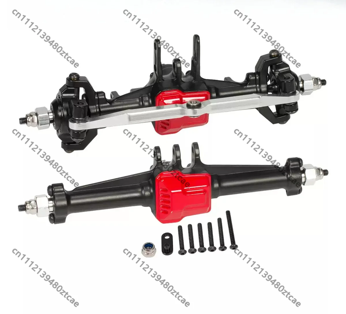High Strength Metal Front Rear Axle Set Fit 1/18 Small Scale Simulation RC Rock Crawler Model Car Modification Accessories