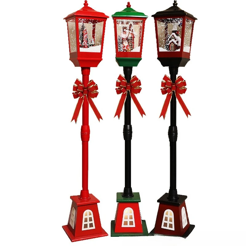 

Christmas decorations music snow street lights ornaments children's toys Christmas gift scene dress up