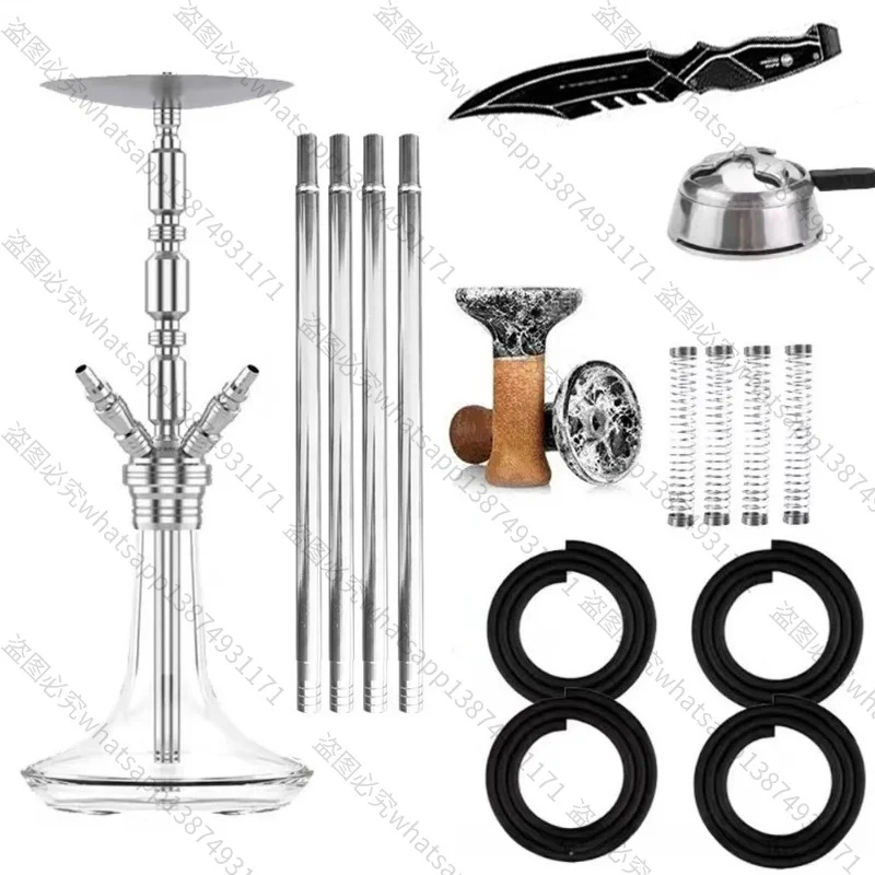 Suitable for High-grade Stainless Steel Large Four-tube Arabian Pot Durable Full Set