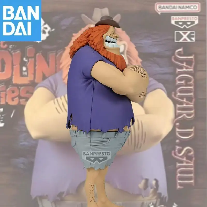 Na Stanie Bandai Namco Banpresto One Piece Jaguar D. Saul Dxf Seria Grandline Specjalna Ozdoba na Biurko Figurka Model Zabawka Prezent