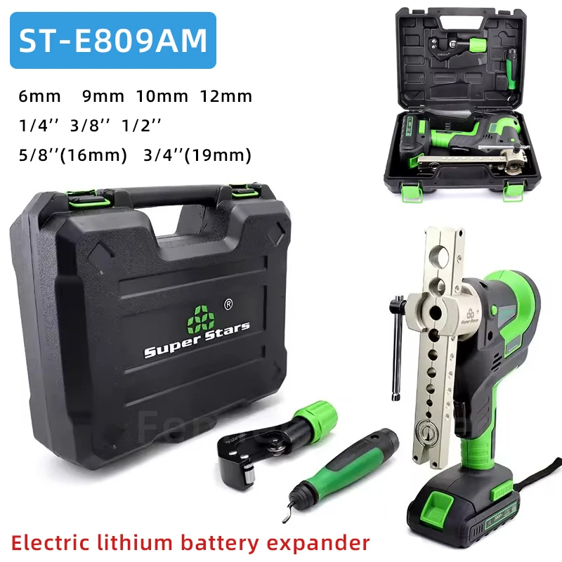 

ST-E809AM Electric Lithium Battery Expander 9mm Copper Tube Horn Mouth Metric and Imperial Charging Expander Pipe Expander