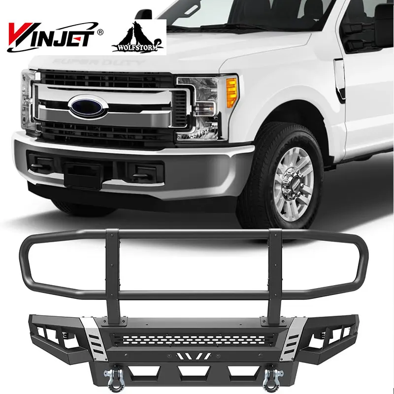 Dynamic Car Exterior Trim Shark Gill Side wings Range Bumper Tube Bull bar for Ford Pickup F250 F350 F150