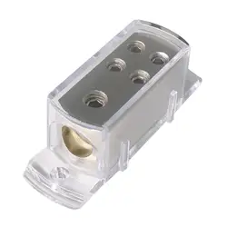 Car Stereo Audio Power Ground Distribution Block 4 Gauge In 8 Gauge Out