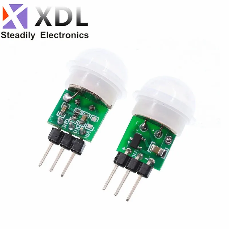 10Pcs AM312 DC 2.7 -12V PIR 모션 인간 센서 자동 감지기 모듈 미니 IR 초전기 적외선 AM312 센서 모듈
