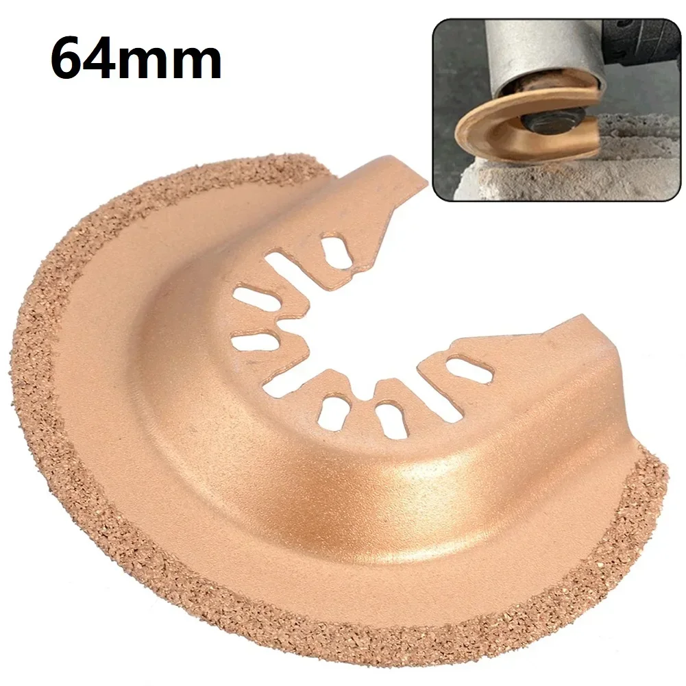 64mm Oscillating Tool Quick Release Multi-function Tool Diamond Saw Blade Rough Sanding Cutting Tools NEW