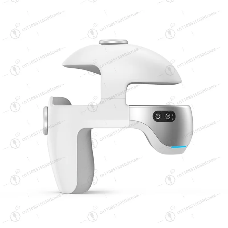 Multifunctional All-in-One Head Massager Helmet, Sleep Aid, Eye Neck Airbag Heat Compress Vibration Bluetooth Home Massage