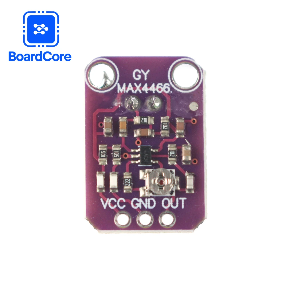 MAX4466 MAX9814 Module de capteur de son amplificateur de Microphone électrique Stable Module MAX9814 contrôle de Gain automatique MAX4466