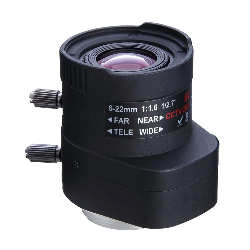 

NEW SMTSEC HD 6~22mm DC AUTO IRIS F1.6 1/2.7" Format CS MOUNT 2.0MP 1080P HD IPC Lens SL-0132