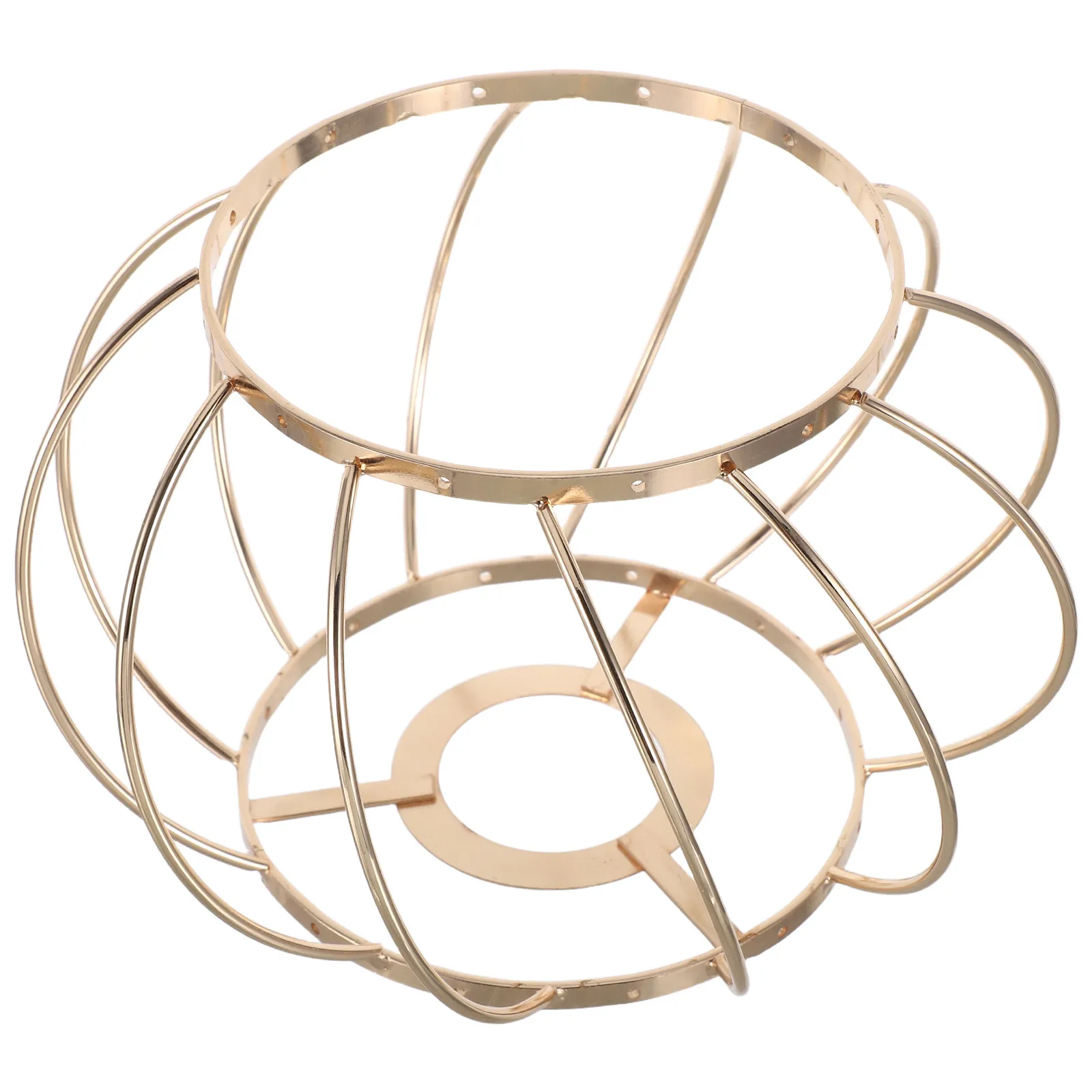 Creative Lampshade Frame 4.2cm Diameter Wire Cage Lamp DIY Supplies for Lampshade Making Frame Living Room Bedroom Decoration