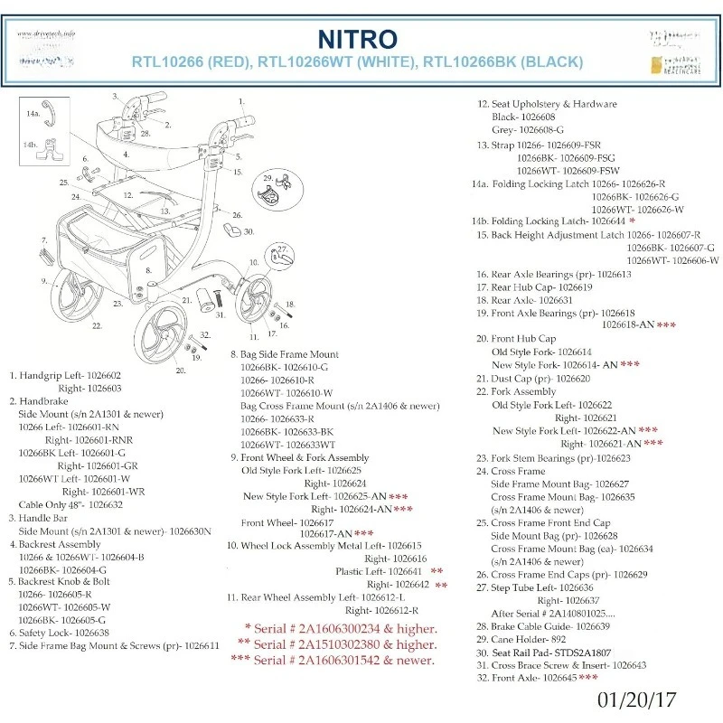 جهاز المشاية الطبية RTL10266BK نيترو القابل للطي مع مقعد، ارتفاع قياسي، أسود #3