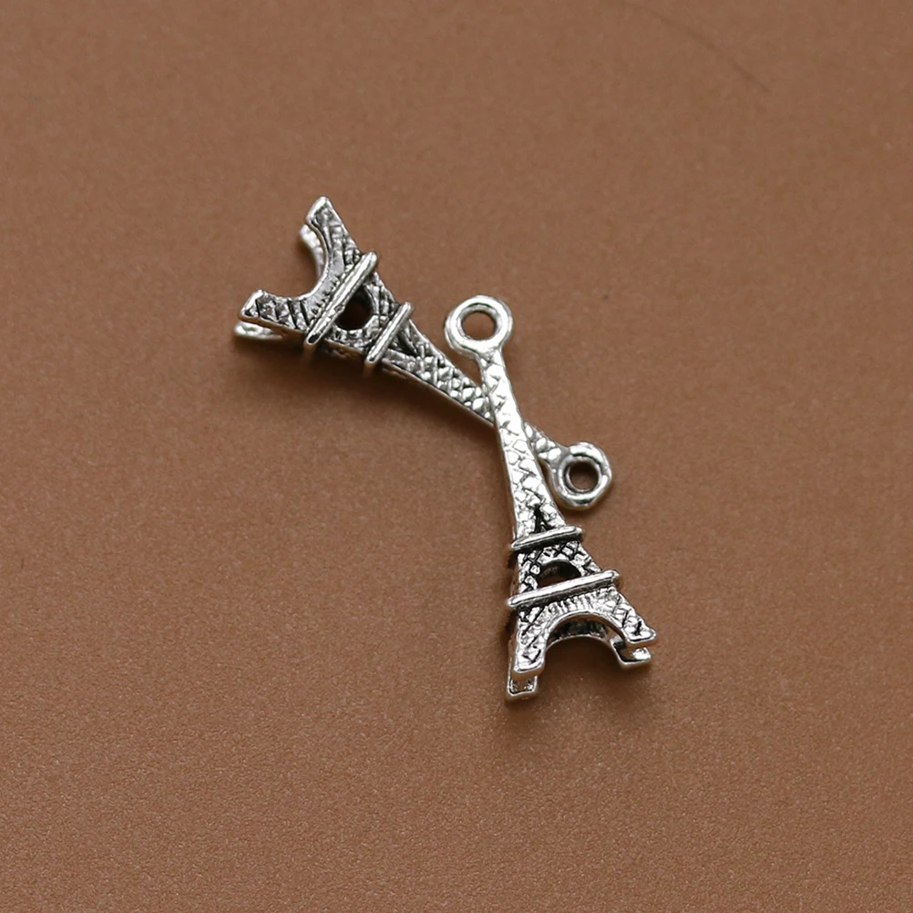 

50 Pcs Alloy Jewelry Charms for Necklace Bracelet Making Vintage Pendant Silver Pendants
