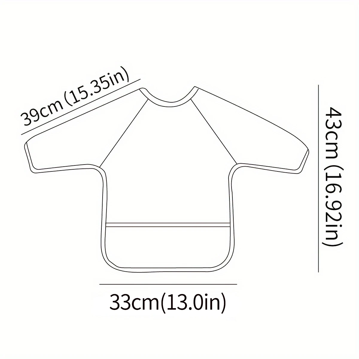 Elinfant 1PC Long Sleeved Baby Bibs Waterproof Feeding Eating Bibs Easy To Clean Baby Burp Cloth Coverall Bibs image 2