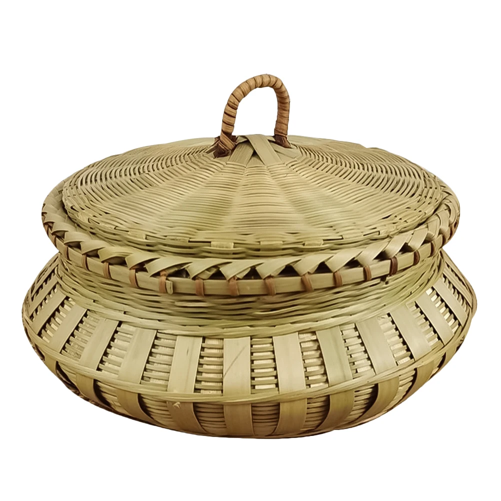 

Bamboo Storage Basket Handmade Woven Snack Holder Decorative Container For Home Wedding Party Use Multifunctional Tea Egg