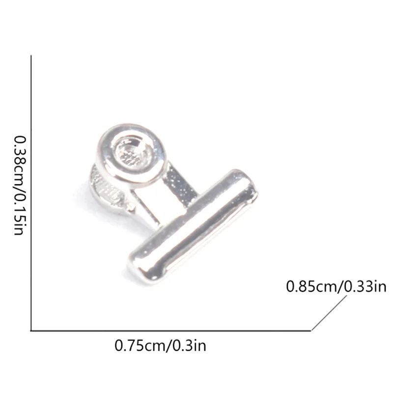 Set di 5, mini forniture per ufficio per casa delle bambole; Porta biglietti in metallo in miniatura e giocattoli con graffette per test.