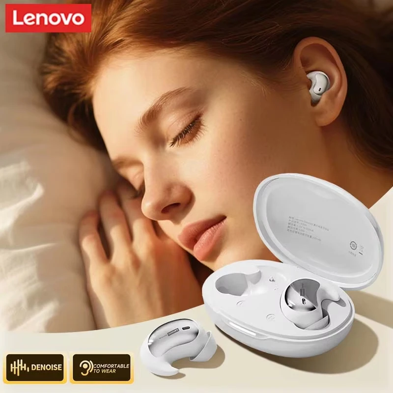 Оригинальные Lenovo LE203 TWS беспроводные Bluetooth наушники для сна невидимые наушники для сна скрытые крошечные наушники с микрофоном удобные
