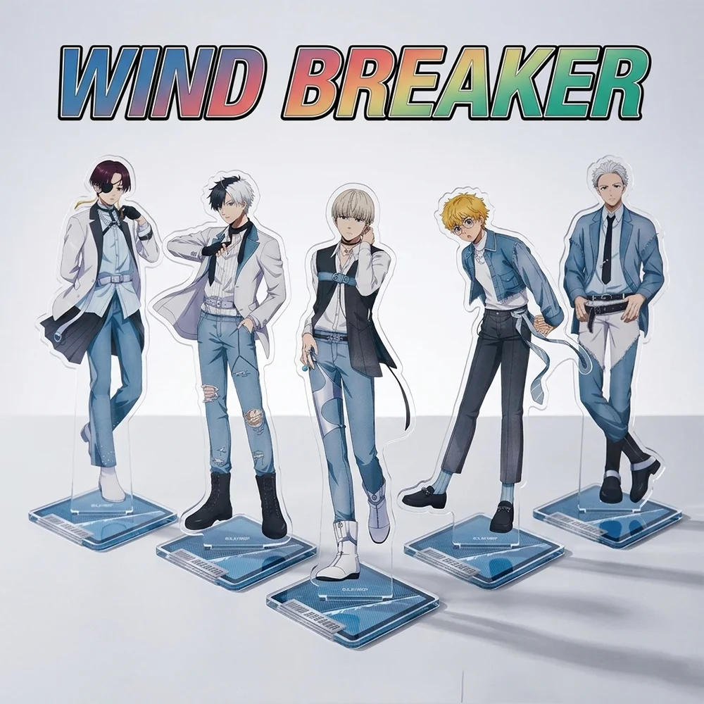 

WIND BREAKER Cool Denim Ver 15CM Double Sided Acrylic Stand Keychain 2026 New Anime Stand Haruka Sakura Hajime Umemiya Fans Gift