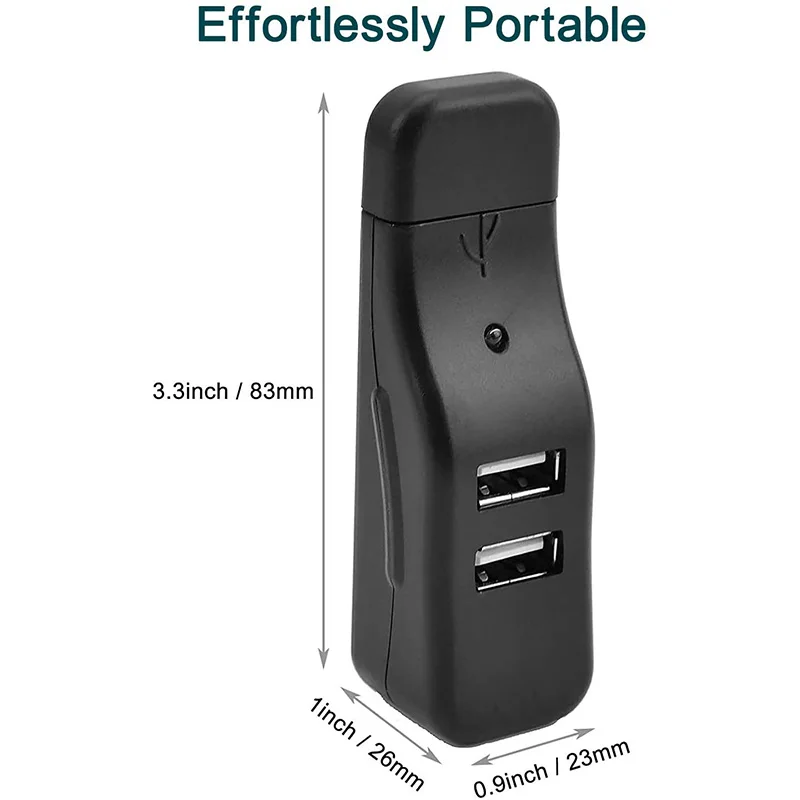 T36C 4 Port USB Hub, Mini USB 2.0 Data Hub Splitter Small Portable, For PC, Laptop, Notebook PC, XPS, Imac And More