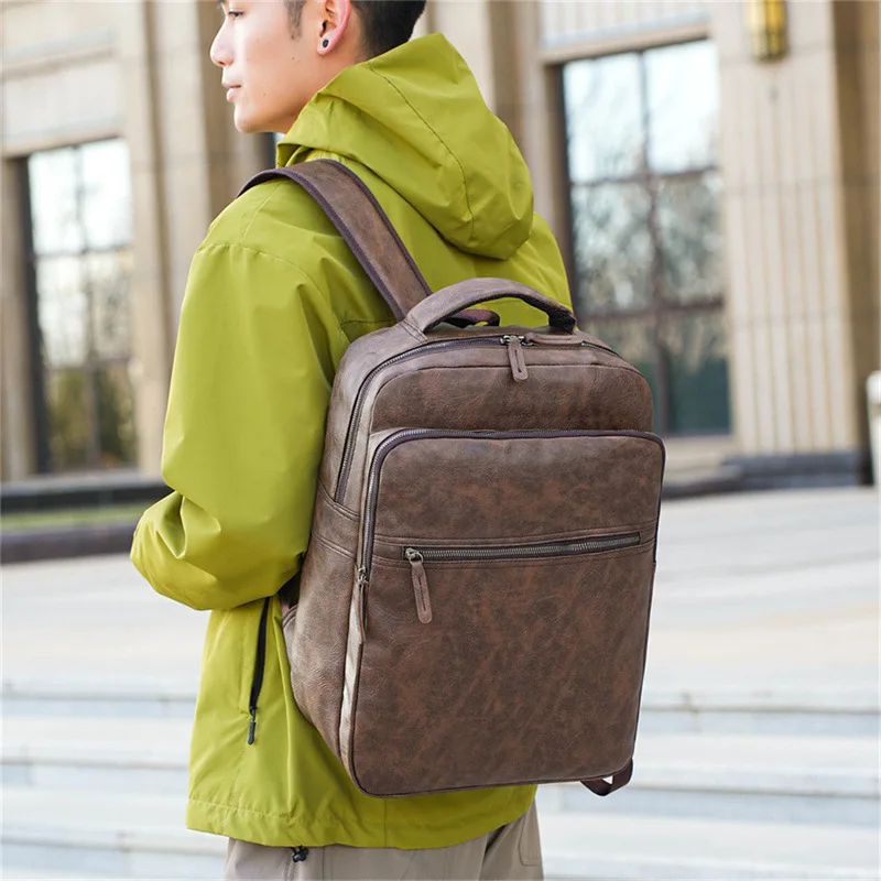 New Men's Business Backpack Large Capacity Storage Travel Computer Backpack Simple Outdoor Sports Backpack