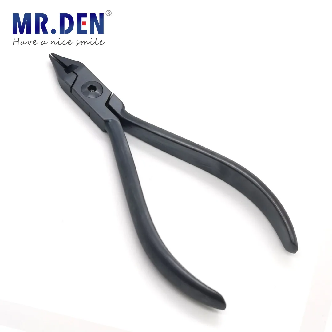 Ultra Hard Dental Orthodontic Pliers Black Diamond Series Short Light Wire Forcep Tweed Plier Bend Diameter Loop Titanium Finish