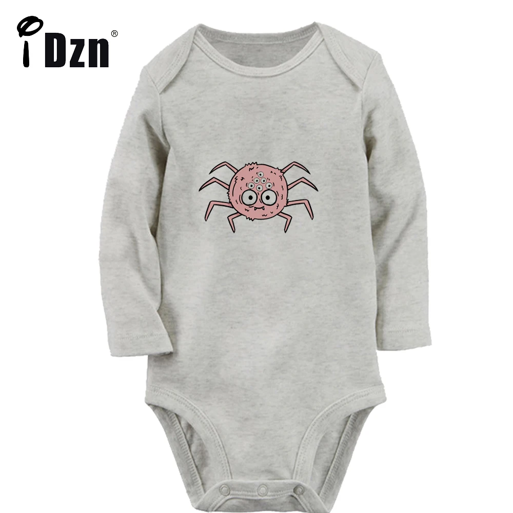 

iDzn NEW Cute Little Spider Baby Boys Rompers Fun Animal Baby Girls Bodysuit Infant Long Sleeves Jumpsuit Newborn Soft Clothes